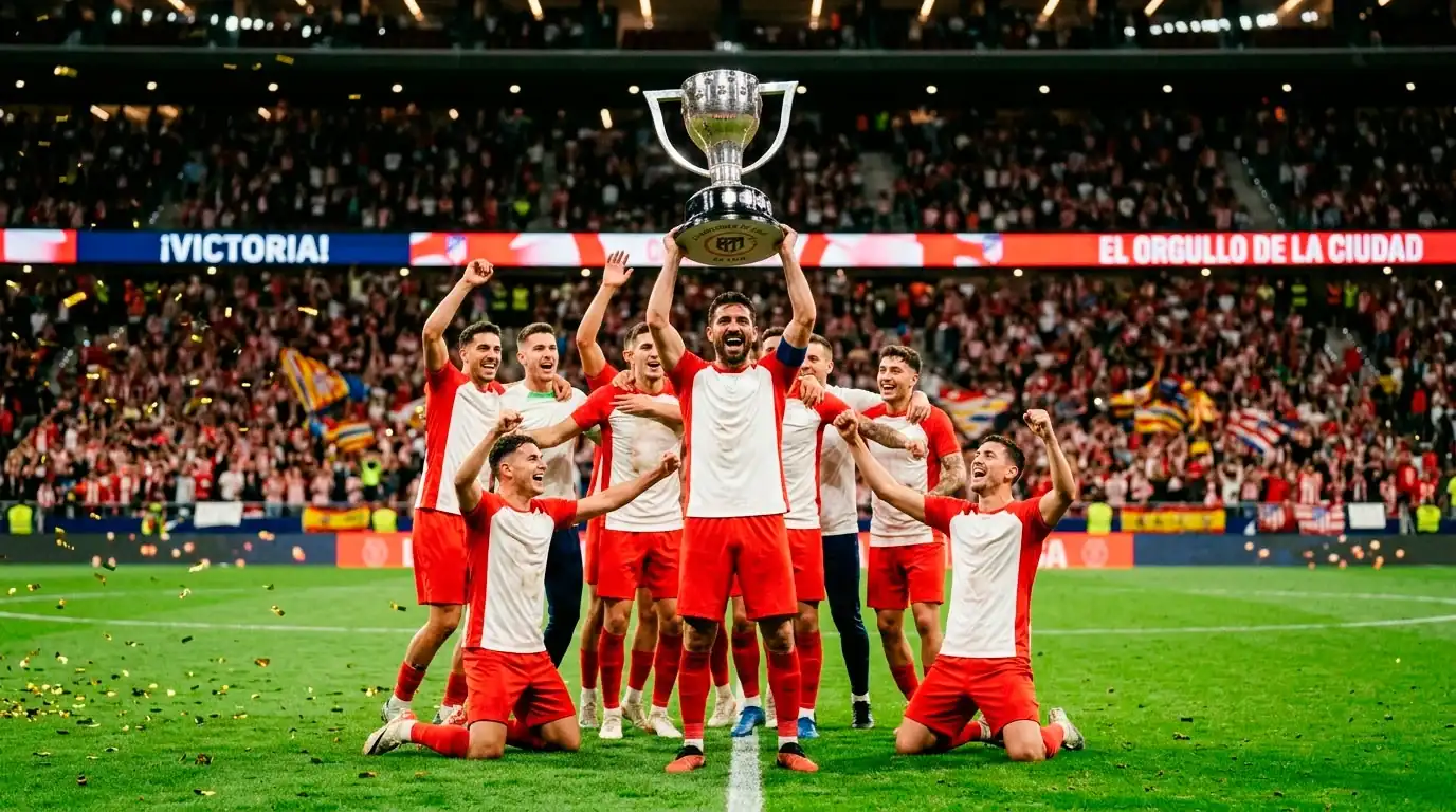 Jugadores del Bayern Múnich celebrando el título de la Bundesliga con la ensaladera Meisterschale en el centro del campo